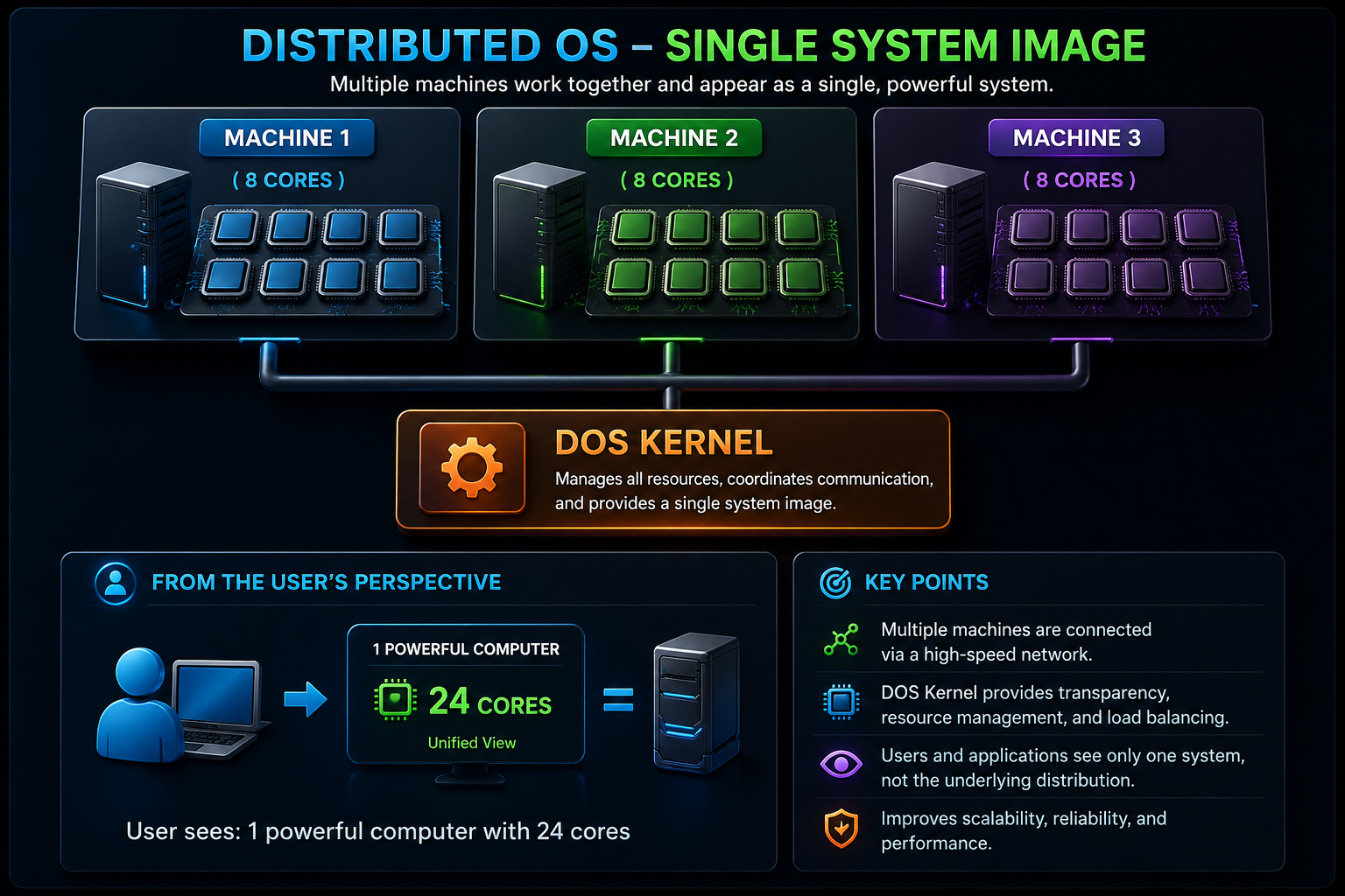 Distributed OS Diagram